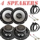 Kenwood 6.5" 300 Watts Front & Rear Replacement Speakers for Toyota/ Scion QTY 4