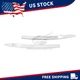 Pair For 2011-2015 Kia Sportage Chrome Front Bumper Eyeline Trim Garnish