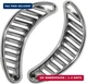 IAP Performance AC819750 Air Vent Trim Plate Pair (Chrome for VW Beetle)