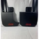 Mopar 2020 Jeep Gladiator Rear Splash Guards Mud Flaps Red Logo K6862804 Black