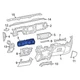 For Jeep Gladiator 2020-2023 Jeep 6AB19SD5AA Instrument Cluster Bezel