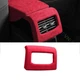 Car Rear Air Outlet Vent Frame Trim Fit For Volkswagen ID.4 2021-2023 Red Suede