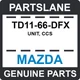 TD11-66-DFX Mazda OEM Genuine UNIT, CCS