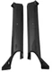 Chevy Camaro, Pontiac Firebird Convertible Pillar Post Moldings Black 1967