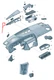 NEW AUDI A6 4C DASHBOARD DEFROSTER GRILLE BRACKET LHD 4G1819635B6PS ORIGINAL