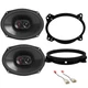JBL Stage3 3way Front Door Speakers w/install kit for 2005-2018 Toyota Tacoma