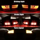 Pair Smoked Black LED Tail Lights Rear Brake Stop Lamps For BMW X5 E70 2007-2013