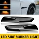 2x Black Side Trim Smoke Fender Light For Marker 2011-2016 BMW 5 F10 Series