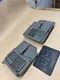 1980 1986 FORD TRUCK BRONCO A PILLAR KICK PANEL VENTS TRIM GREY COVERS F150 F250
