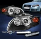 FOR 2005-2008 AUDI A4 S4 B7 HID MODEL BLACK PROJECTOR HEADLIGHT W/LED DRL SIGNAL