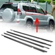 4 Pcs Door Window Seal Weather Stripping For Toyota Prado 120 2003-2009
