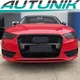 For 2014 2015 2016 Audi A3 8V S3 Front Grille (Gloss Black Frame + Honeycomb)