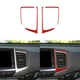 Red Carbon Fiber Central Air Vent Outlet Frame Trim For Honda Ridgeline Pilot