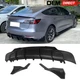 For 17-22 Tesla 3 IKON Style Matte Black 3PCS Rear Diffuser Bumper Lip W/ Aprons
