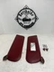 1987-1996 Ford F150 F250 F350 Sun Visors LH RH OEM Red with Clips