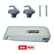 For Honda Civic 2.0L 1.8L 2006-2008 Light Gray Sun Visor W/Clip Passenger Side