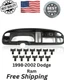 PIT66 Dash Board Bezel Cover Compatible with 1998 1999 2000 2001 2002 Dodge Ram