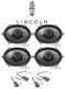 Lincoln Mark VIII 1993-1995 Kicker 6x8" Front+Rear Speaker Replacement Kit