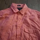Mercedes Benz USA Collection 100% Linen Shirt Mens Medium - Luau Salmon Hawaiian