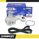 4-Bolt Pulley Flange Water Pump w/ Serpentine Belt Fit 2013-2017 Ford F-150 5.0L