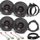 JBL Club 620F 6.5" Front & Rear Door Speakers for 2001-2007 Toyota Sequoia