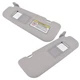 2Pcs Sun Visors w/ Mirror LH + RH Gray for Hyundai Veloster 3-Door 1.6L l4 12-15