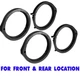 4) Front-Rear Speakers Mounting kit for 2006-2024 Honda Civic, 2008-2024 Accord