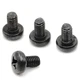 Stainless Screws for Audi Q3 License Plates (Set of 4, Black, Rear)