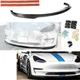 FOR 17-23 TESLA MODEL 3 IKON STYLE ADD-ON PP BLACK FRONT BUMPER LIP SPOILER CHIN