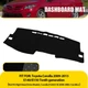 Black Dashboard Cover Mat Pad Carpet For Toyota Corolla 2009-2013 Anti-Glare