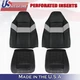 2005 For Ford F250 F350 Harley Davidson 2 Top & 2 Bottom Perf Leather Covers BLK