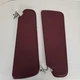 81-93 Dodge D150 D250 D350 Ramcharger OEM Sun Visors Pair Used BURGUNDY MAROON