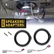 2PCS 6.5" Speaker Install Bracket Wire Adapter Connector Kit Fit HONDA Accord
