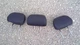 2013 13 Acura TSX Set of 3 Rear Seat Headrest Leather Black Red Stitching 63029