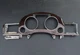 04-10 Audi A8 D3 Instrument Cluster Bezel Trim Wood Grain Light Wood  Grey Birch