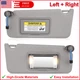 Left Driver & Right Passenger Sides Sun Visor w Light for Honda Accord 2008-2017