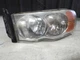 02 03 04 05 DODGE RAM 2500 PICKUP LEFT HEADLIGHT, FOGGED GLASS, AS IS 18063