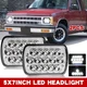 For Chevy S10 Pickup 1982-1993 Pair 5x7" 7x6'' INCH LED Headlights Hi/Lo Beam