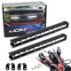 2x Mini 12.5" 36W High Power Ultra-Slim LED Light Bar Kit For Off-Road Truck SUV