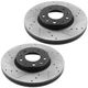 Front Black E-coating Brake Rotors For Ford Fusion 2006 2007 2008-2012 SEL Sedan