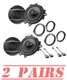 Pioneer 320W Front-Rear Speaker for For 2008-2012 Honda Accord & 2006-2013 Civc