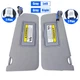 1 Pair Driver & Passenger Sun Visor w/ Light for Honda Accord 2008-2012 Gray