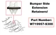 4 BUMPER SIDE EXTENSION RETAINERS! FOR 2020 & ON LINCOLN AVIATOR & FORD ESCAPE