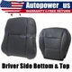For 2013 to 2018 Toyota RAV4 Driver Side Bottom & Top Leather Seat Cover Black