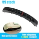 For 17-22 Tesla 3 Carbon Fiber--New Rear Lip Bumper Diffuser Body Kit W/Light