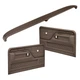 For Ford F-150 75-79 Coverlay Dark Brown Dash Cover & Door Panels Combo Kit