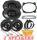 JBL Stage3 Series Front Door & Rear Deck Speakers for 2003-2013 Toyota Corolla
