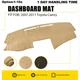 For 2007-2011 Toyota Camry Gray Dash Mat Dashboard Cover Carpet Sun Pad Beige