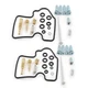 For Kawasaki KFX700 V-Force 2004-2009 2005 Carburetor Repair Kit Carb Kit 2 Sets