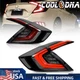 Clear Full LED Tail Lights for Honda Civic Sedan 10th Gen 2016-2021 Rear Lights